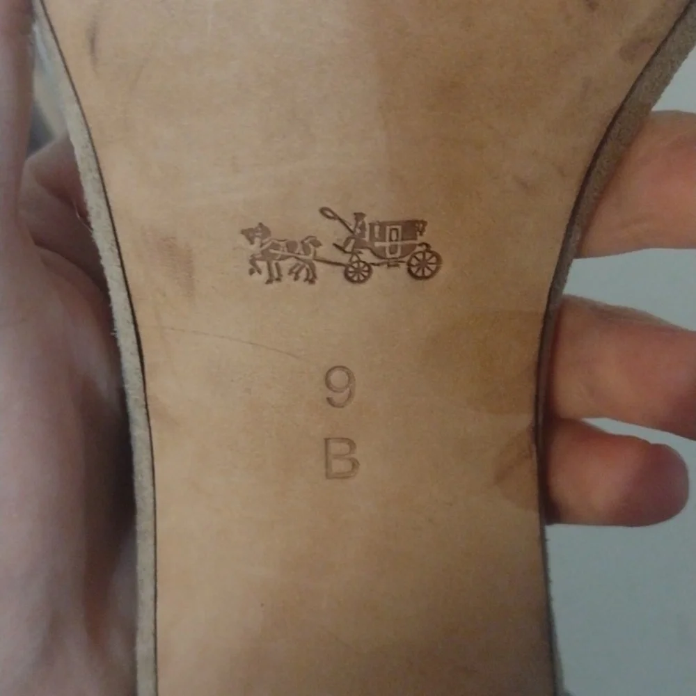 Coach bedazzled high heels size 9